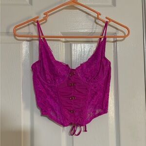 Small Urban Pink Corset Top